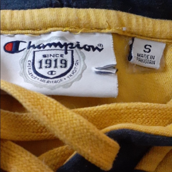 Champion West Virginia Mountaineers Hoodie Men’s (Unisex) Navy & Yellow Small - Picture 8 of 9